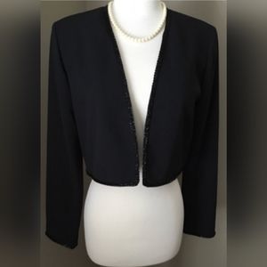 Laundry by Shelli Segal - black cropped blazer